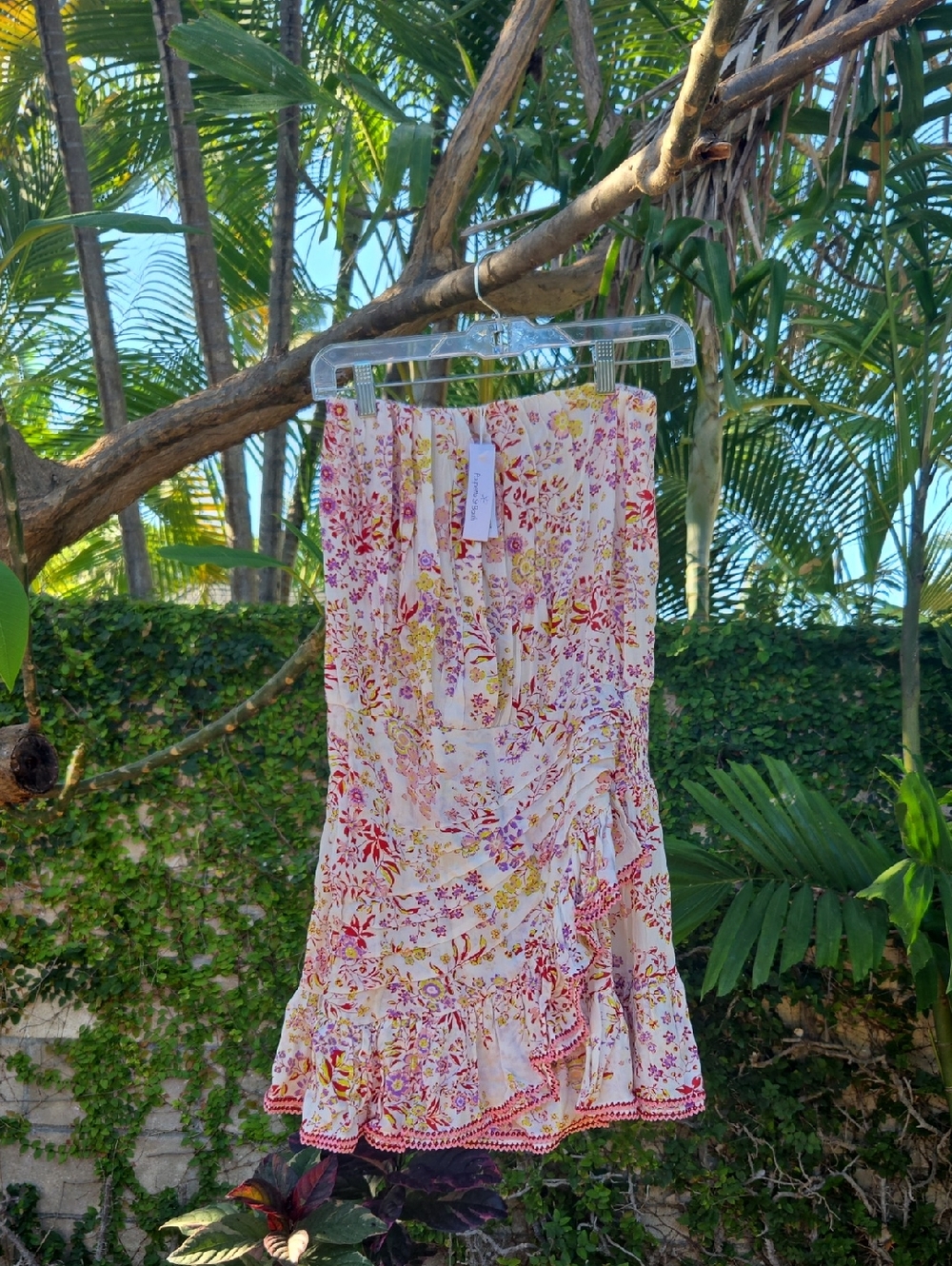 Poupette St. Barth Bandeau Ambra Mini Dress